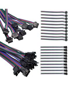 4 pin Connector For 1812 2801 6803 8806 LED RGB Pixel Strip 10pairs