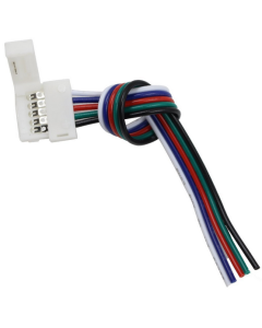 LED Strip Connector 12mm PCB 5Pin Cable Female Jack Coupler 20Pcs