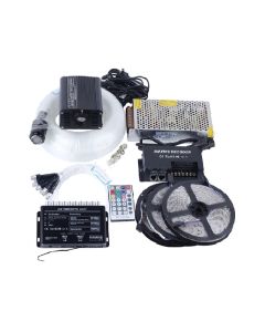 Fiber Optic Star Ceiling 16W RGBW DMX Control Shooting Meteor Roof Lighting Kit Gear