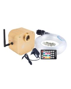 Fiber Optic Lights Twinkle 16W RGBW LED Ceiling Starry with Cable Lighting Kit Gear