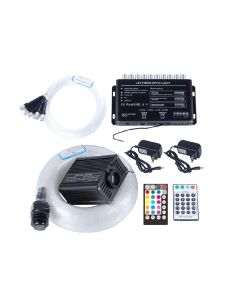 Bluetooth Fiber Optic Star Light 16W RGBW APP RF Control Optical Fiber Shooting Meteor Effect Room Lights
