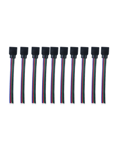 4pin Female Connector Extension Wire Cable For 5050 3528 Light 20pcs