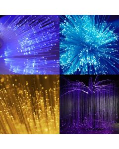 16W Sparkle Fiber Optic Light Kit RGBW Flash Point 3m/4m Waterfall Sensory Lighting Gear