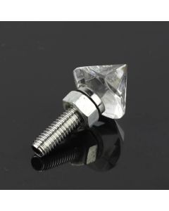 100pcs Lot 15MM Diamond Shape Crystal Beads For Fiber Optic Chandelier Crystal Bead