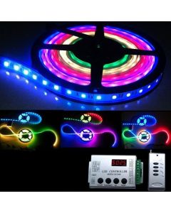 DC 12V TM1812 RGB Pixel 5M 300LEDS Strip Light With RF LED Controller