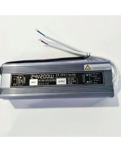 DC 24V 200W IP67 Waterproof Power Supply AC to DC Switching Converter Transformer LED Driver