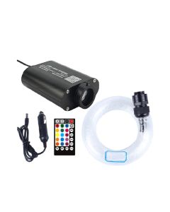 12V Car LED Fiber Optic Light Bluetooth APP Smart Control Music Control Starry Sky Effect Light kit 3m 295pcs Mixed Cable