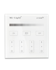 MiBoxer Mi.Light B1 Remote Controller 4-Zone Smart Touch Panel Wall Mount Light Switches