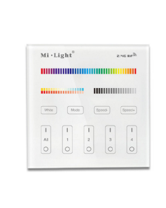 MiBoxer Mi.Light B4 4-Zone RGB+CCT Touch Panel Wall Led Controller Switch