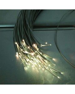 350M 2mm Diameter PMMA Plastic Optic End Glow Fiber Cable With Black Jacket Pool Lighting Light