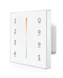 T12-1 Skydance Led Controller 4 Zones Color Temperature Touch Panel Remote Control